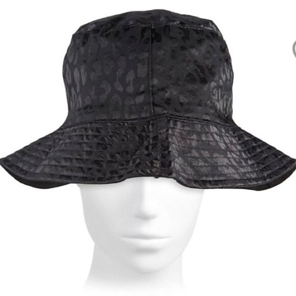 Marcus Adler Accessories - MARCUS ADLER Black Leopard Jacquard Bucket Hat